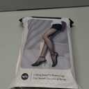 EXQUISLIFE Fleece Lined Tights Sheer Women - Fake Translucent Warm Pantyhose Leggings Sheer Thick Tights, for Winter (Medium, Black+coffee)