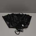 Sexy Strappy Leather Underwire Choker Lingerie Clubwear Dress Nightwear Skirt Babydoll Chemise (Small, 1 Black)