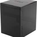 Gamegenic Bastion 100+ XL Deck Box - Compact, Secure, and Perfectly Organized for Your Trading Cards! Safely Protects 100+ Double-Sleeved Cards, Black Color, Made
