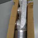 Periscope Dryer Vent Connector Kit, Upgraded 304 Stainless Steel with Silver Finish, Adjustable 12"-19" Telescoping Dryer Vent Duct, Slim Flat Design for Tight Spaces, OEM