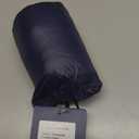 Winter Warm Ultralight Down Hood Waterproof Sleeping Bag Outdoor Camping Windproof Down Cap Hat with Storage Bag (Medium, Navy)