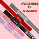 Teun Teun Glitter Weight Lifting Wrist Straps  24-Inch Cotton Gym Straps with Neoprene Padding for Deadlifts, Powerlifting, and Strength Training (Red)