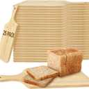 25 PCS Cutting Board Bulk Wood Chopping Board Laser Engraving Serving Board with Handle Charcuterie Boards for Customized Mother's Day Housewarming Gift 11" x 5" Bamboo