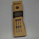 Riveira's 6-Piece Kitchen Essentials - Wooden Spoons for Cooking and Comprehensive Cooking Utensils Set (Light Teak)