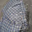 Eddie Bauer Mens Pack It Seersucker Short-Sleeve Shirt (Blue, S)