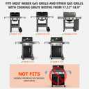 onlyfire Adjustable Charcoal Tray Fits for Most Weber Spirit and Genesis Gas Grills, Stainless Steel Charcoal Ash Pan, Helps Save Gas While Cooking
