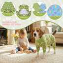 2-Pack Easter Dog Pajamas Pet Jumpsuits Puppy Pjs with Easter Egg Bunny Patterns Dog Rabbit Onesie Breathable Jammies Rabbit Costume Outfit Clothes for Small Medium Large Dogs L