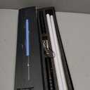 Lightsaber 2 Pack RGB 15 Colors Metal Hilt FX Light Saber attery Rechargable 2-in-1 Double-Bladed FX Dueling Light Saber Cosplay Toy 3 Sound Mode Light Sword Forge, Medium