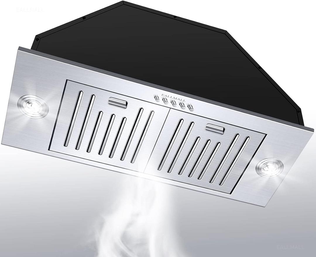 Range Hood Insert 36 Inch, 800 CFM Range Hood Insert, Ultra-quiet Insert Range Hood,3-speed Vent Hood Insert, Ducted/Ductless Hood Range Insert, Stainless Steel Built In Range Hood, EL11-36