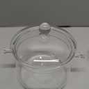 Jucoan 1.5L/50oz Glass Saucepan with Cover, Heat Resistant Stovetop Glass Cooking Pot with Lid for Pasta Noodle, Soup, Milk, Clear Simmer Pot for Potpourri Christmas Holiday Home Fragrance