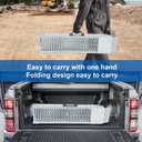 81.88 inches Long and 10.55 inches Wide Heavy Duty Folding Loading Ramp, 1500lb Capacity, Motorcycle; Lawn Mower; Snow Plough; Bikes; ATV; UTV; Golf Carts,Circular Hole, Pack of 2