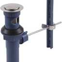 Delta Faucet RP62472BN Plastic Pop-Up Assembly, Less Lift Rod, Brushed Nickel