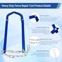 Updated Heavy Duty Fence Repair Tool, Fence Stretcher Tool for Tightening and Restoring Barbed Wire, Electric Fence, Horse Fence, Mesh Fencing, Fence Stretcher-Fence Repair for Ranch, Farm, Garden Use.