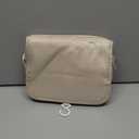BAGSMART Travel Toiletry Bag, Crush Toiletry Bag for Women, Wide-open Puffy Toiletry Bags for Traveling, Large Travel Cosmetic Makeup Bag Organizer for Accessories,Toiletrie, Beige