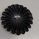 Black Marble Ruffle Bowl 6 Inches for Home Decor, Table Centerpiece, Jewellery Display Dish, Small Fluted Marble Bowl (6 Inches)