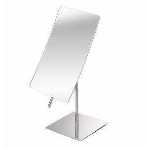 Hamilton Hills 3X Magnified Premium Modern Rectangle Vanity Makeup Mirror | Portable Polished Chrome Contemporary Finish | Adjustable Easy Positioning | Best Luxury Quality Magnifying Beauty Mirror