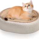 Fengsaobao Cat Scratcher Bed 2 in 1, Sisal Cat Scratching Pads Beds for Kitten, with Anti-Slip, Protect Furniture Sofa, No Debris No Mess(16.5×12.5×4in)