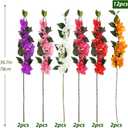 RECUTMS Hanging Plants Flowers for Outdoor Silk Bougainvillea (Mixed Color, Bougainvillea 12 Bundles)