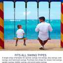 Tree Swing Hanging Strap Kit - 5ft Outdoor Suspension Straps with Stainless Carabiners, 2200lbs Capacity for Baby, Garden, Toddler Swing in Black