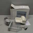 Automatic Pet Food Water Dispenser, Auto Gravity Pet Feeder Water Bottle Set for Crate Cage, Feeding Station for Small Dog Cat Rabbit Guinea Pigs Chinchilla Ferret Hedgehog (Gray)