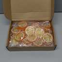 Yinkin 6.5 ft Artificial Orange Slices Garland Christmas Decorations with 6.5 ft Rustic Wooden Bead Garland Hanging Ornaments for Christmas Tree Fireplace Wreath Doorway Wall Window Decor