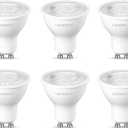 Dimmable LED GU10 Bulbs, 5W=50W, 2700K Warm White, 38 Beam Angle, 470 lm, Bulb, Spotlight for Track Lighting, Kitchen, 6 Pack
