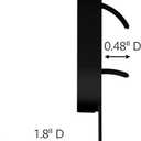 3M CLAW 25 lb. 2 Drywall Black Hooks & 2 Extra Picture Hangers, Heavyweight Hanging Solution for Backpacks, Jackets, Pictures and Room Decor, Cute Wall Hooks - 4 Pack