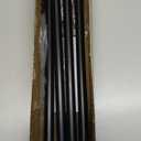 Curtain Rods for windows 32-62 inch, 5/8 inch Decorative Matte Black Splicing Heavy Duty Metal Curtain Rod set with Brackets