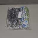 XEF Headbands for Women Bohemian Wide Floral Thick Hair Band No Slip Gym Elastic Twist Knot Athletic Headband Sweatbands Fashion Hair Accessories for Teen Girls (Fblack&Byellow&Brown)