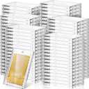 SATINIOR 200 Pcs Clear 100 Pt Magnetic Card Holders for Trading Cards