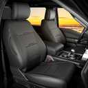 Seat Covers for F150 XL XLT STX 2021-2026 2025 2024 2023 2022 Supercrew Cab, Accessories for F150, Truck Seat Protection, Durable Easy-cleaning Leather, NOT for 40/20/40 Bench Front Seat(Jump Seat)