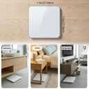 Digital Scale for Body Weight, Highly Accurate Bathroom Scale with Invisible LED Display & Step-On Technology, Shatter-Resistant Tempered Glass & Anti-Skid Base for Home Gym, 400 lbs