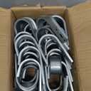 48 Pack 2-Inch Galvanized Steel Cable Support J-Hook with Retainer Clips - 48 Pack - Efficient Cable Management & Organization Solution