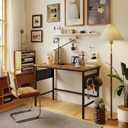 Hadulcet Folding Desk 40" Foldable Desk with Removable Pegboards