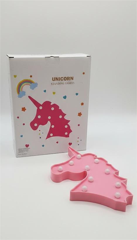 Pink Unicorn Marquee Battery Operated Light - 10" (1 Pc.) - Perfect for Unicorn-Themed Birthday Parties, Kids' Rooms, and More