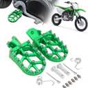 AnXin Foot Pegs Motorcycle Universal CNC Footpeg for KX KLX 50-125cc BT200X Mini Bike SSR Apollo RFZ TaoTao Lifan Kayo Coolster Pit Bike - Green
