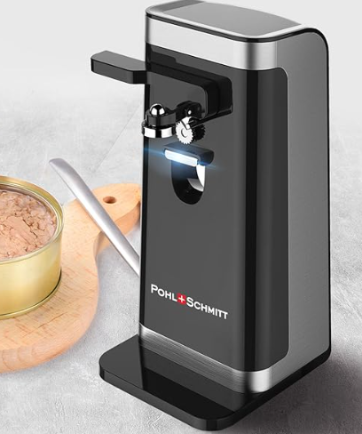 POHL SCHMITT Electric Can Opener with Knife Sharpener and Bottle Opener