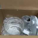 Electric Kettle, 1.5L Borosilicate Glass Hot Water Kettle Electric & Tea Kettle for Coffee or Tea, BPA Free, Auto Shut-Off, Stainless Steel, White, 1200w