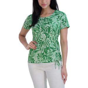 Stella Parker Womens Fashion T-Shirt Casual Short Sleeve Trendy Top (Small)