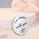 Yiflin Unique Gifts for Women,Men,Friend,Family - Birthday, Christmas, Valentine's Day Gifts - Pocket Hug Token with Keychain (Black)