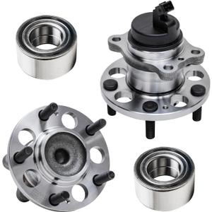 Detroit Axle - 4pc Wheel Bearing Hubs Kit for Kia Soul 2014-2016, Soul EV 2015-19, 2 Front Wheel Bearings 2 Rear Wheel Bearing Hubs Assembly Replacement