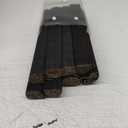 ANDSTAR Set of 8 Pcs Bamboo Placemats Sushi Rolling Mat Japanese Style Natural Anti-Slip Bamboo Placemats Washable Heat-Resistant Table Mats for Dining Room and Kitchen（Black）