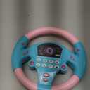 Steering Wheel Toy, Simulated Driving Controller with Light and Music, Electric Early Learning Educational Sounding Toy Pretend Driving Seat Toys