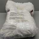 Washable Dog Bed for Small Medium Dogs - Rectangle Orthopedic Corduroy Fleece Pet Bed with Removable Cover and Nonskid Bottom, Calming Puppy Bed Soft Pet Sofa, Cream(25x21x7inchs)