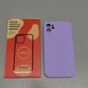 Vooii Compatible with iPhone 11 Case, Upgraded Liquid Silicone with [Flat Edges] [Camera Protection] [Soft Anti-Scratch Microfiber Lining] Phone Case for iPhone 11 6.1 inch - Light Purple