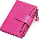 FALAN MULE Small Wallet for Women Leather Bifold Compact RFID Blocking Small Womens Wallet Purse