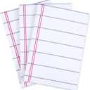 Eaasty 3 Pack Lined Note Pads 4x6 Inch, Self-Adhesive Lined Sticky Notes for Office, Study, Home Desk Organization and to-do Lists, 50 Sheets Per Pad