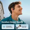Bone Conduction Headphones, Open Ear Headphones, Superior Sound Wireless Bluetooth Running Headphones 10H Playtime, Comfortable Fit Waterproof for Music, Workouts, Travel