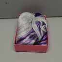 WECAN Silver Grey to Purple Wig 28 Inches Long Sliver to Purple Wavy Wigs For Women Synthetic Hair Replacement Wigs Halloween Cosplay Daily Party Heat-Resistant Fiber Wig