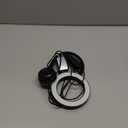 Suction Cup LED Vantiy Lights for Mirror, Flexible Gooseneck Stick on Selfie Ring Light for Makeup Vanity Table & Bathroom Mirror, 3 Color Modes & 10 Brightness, Plug in, Black (17"L x 4.7"W)